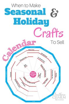 a poster with the words seasonal crafts to sell and seasonal holiday crafts on it