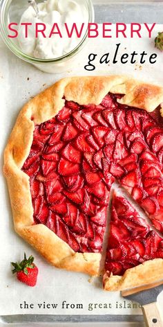 A fresh Strawberry Galette is a joy to make (and eat!) This rustic strawberry tart is easier than pie and so much more delicious. #strawberry #galette #dessert #spring #mothersday #pie #recipe Strawberry Galette Recipe, Dessert Spring, Strawberry Galette, Galette Recipe, Cake Mug, Strawberry Tart, Spring Desserts, Strawberry Pie, Vegan Christmas