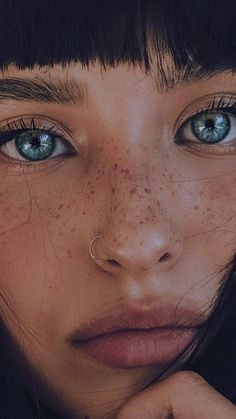 Nose Freckles, Katya Miro, Tattooed Freckles, Indigo Eyes, People With Freckles, Women With Freckles, Fake Freckles