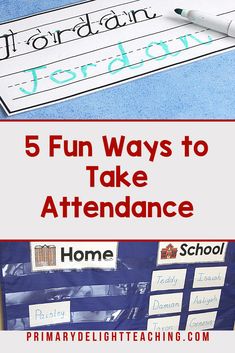 five fun ways to take attendance in primary and homeschool students this is an easy way to teach them