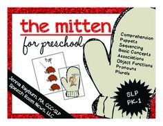 the mitten for preschool is shown with instructions to help students learn how to write and draw