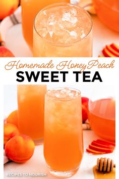 homemade honey peach sweet tea recipe