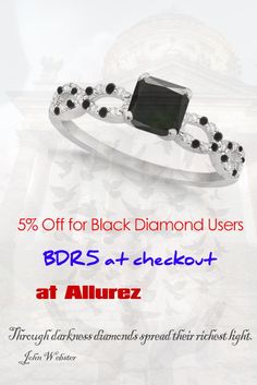 5% Off for Black Diamond Users #blackdiamondgem #Allurez #ad Black Bracelet For Men, Cross Necklace Black, Black And Gold Bracelet, Non Traditional Engagement Rings, Black And Gold Necklace