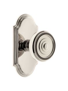 an image of a door handle with knobs on the outside and inside of it