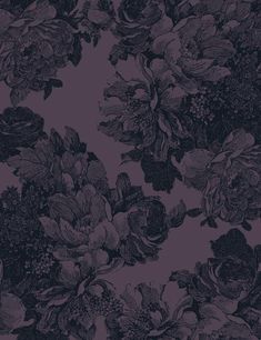 Barbara Ann Aubergine  Wallpaper Barbara Ann, Wallpaper Panel, Victorian Wallpaper, Goth Wallpaper, Gothic Wallpaper, Witchy Wallpaper, Wallpaper Patterns, Paper Material, Eco Friendly Paper