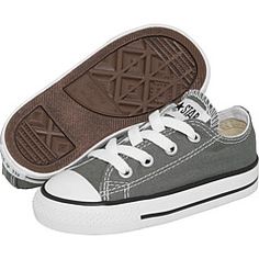 Converse Kids Chuck Taylor® All Star® Core Ox (Infant/Toddler) Big Boy Clothes, Toddler Brown Converse, Baby Girl Converse, Baby Chucks, Baby Converse Shoes, Converse Shoes Toddler, Boys Converse, Black Toddler Shoes, Grey Converse