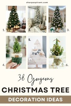 These amazingly beautiful Christmas tree decorations ideas are sure to bring the Holiday Spirit to your homes! From simple to elegant, traditional to modern, gold, white, or red, there’s something for you here. Check out this Christmas tree decorations list and let me know what you think! Christmas Tree Decoration Ideas, Elegant Christmas Tree Decorations, Tree Decoration Ideas, Elegant Christmas Trees