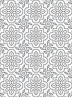 a black and white geometric design