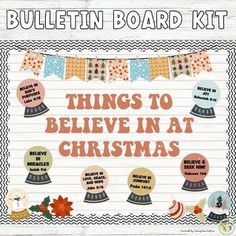 the bulletin board kit for christmas