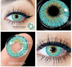 Halloween Beauty Makeup, Eyes Contact, Makeup Materials, Halloween Beauty, Lenses Eye, Blue Contacts, Colored Contact Lenses