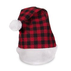 Our red and black Plaid Santa Hat is perfect for the suspender wearing Santa! Each hat is accented with a wide plush white band and ball. Our Plaid Santa Hat is a great addition to our mix of traditional Santa Hats. One size fits most. Santa Cap, Kids Plaid, Santa Outfit, Santa Claus Hat, Black Checkered, Christmas Plaid, Elf Hat, Windy City, White Band