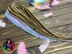 Synthetic Dreads Double Ended or Single Ended Dreadlocks marshmallow Blonde Mint Pink Lavender Blue Caramel Brown Dark Blond With Wrapped - Etsy