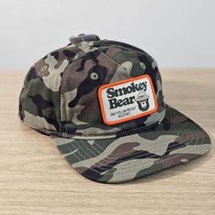 Smokey Bear Camo Dad Hat Cap Green Brown Embroidered Patch Logo Mad Engine New - Condition: Brand New With Original Tags - Size: Unisex Style. Adjustable Size - Color Is Green, Brown And Black - Materials: Cotton Blend - Style Code: Na - Product Details: Mad Engine Please, Let Us Know If You Have Any Other Questions. We'll Be More Than Glad To Assist You As Soon As Possible! Have A Very Blessed Day With The Ones You Love! John 3:16 Cap Branding, Ny Hat, Pabst Blue Ribbon Beer, Corduroy Bucket Hat, Smokey Bear, Glasses Trends, Smokey The Bears, Pabst Blue Ribbon, Winter Hats Beanie