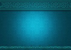 a blue background with an ornate border