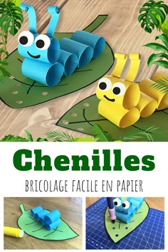 this is an easy paper craft for kids to make with their favorite animals and plants