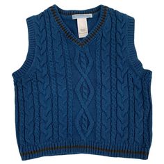 Janie and Jack NWT Pullover Sweater Vest Size 12-18 Months Blue Cable Knit $42.00, 100% Cotton Measured Chest: 12” Length: 12.5” Blue Knit Sweater Vest For Fall, Navy Cotton Textured Knit Sweater, Navy Cotton Sweater Vest For Winter, Blue Cotton Sweater Vest For Fall, Blue Cotton Textured Knit Sweater, Blue Textured Knit Cotton Sweater, Blue Cotton Knit Sweater, Blue Cotton Sweater Vest For Winter, Navy Cotton Cable Knit Sweater