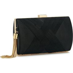 Polyester Fabric,Satin High Quality Material:Elegant Clutch Evening Bag Has Stylish Exterior, The Outer Material Is Made Of Silk,Satin And Durable Hardware Buckle Attached.Inner Material Is Polyester Fabric.This Clutch Looks Simple & Elegant And Is Easy To Match With Your Perfect Outfit,Give You A Very Luxe Retro Chic Feel. All Occasions:This Women Clutch Bag Can Be Used As Evening Bags,Clutch Purses,Handbag,Shoulder Bag,Cross-Body Bag,Comestic Bag.As Fringed Evening Handbag Is Perfect For Party Tas Bahu, Party Handbags, Wedding Clutch, Party Purse, Evening Handbag, Black Purse, Tassel Bag, Ladies Clutch, Shoulder Chain