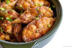 a close up of some food in a pan