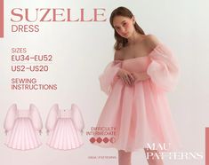 Suzelle Babydoll Dress Sewing Pattern in PDF Format /US Sizes 2 20 - Etsy Canada Sewing Babydoll Dress, Babydoll Dress Sewing Pattern, Baby Doll Dress Pattern, Evening Dress Pattern, Women Sewing, Evening Dress Patterns, Women's Sewing Pattern, Plus Size Patterns, Doll Dress Patterns