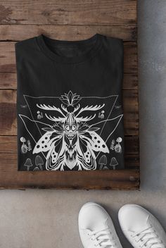 Thanks for stopping by! Moth and mushroom shirt Printed on a super soft, cotton tee Dispatched in 5 working days or sooner Unisex Free UK delivery Material: 100% ringspun cotton. Chest (to fit): S  34/36   M  38   L  40/42   XL  44/46   XXL  48/50 ECO-FRIENDLY Each garment is made to order, reducing extra material and energy that would be otherwise wasted We use DTG printing process which is easier on the environment than screen-printing Our ink is bright and also eco-friendly. Do not tumble dry Celestial Cottagecore, Clothing Dark Academia, Pastel Goth Shirt, Dark Academia Shirt, Moth Shirt, Moon Phases Shirt, Alt Clothing, Mushroom Shirt, Goth Shirt