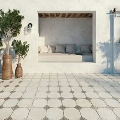 Capturing the appearance of a patterned look, our Kings Field Porcelain Floor and Wall Tile provides decorative appeal that adapts to a variety of stylistic contexts, making it a great choice for your space. Experience the warmth and authenticity of Spanish countryside with the Kings Field Porcelain Tile Collection, featuring a mixed finish of matte white and glossy insets, inspired by traditional ceramic tiles, and versatile for any design project. With its impervious, frost-resistant features… Spanish Contemporary Home, Terrace Tiles, Exterior Tiles, Merola Tile, Calacatta Marble, Spanish Tile, Italian Tiles, Traditional Ceramics, Mediterranean Garden