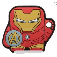 an iron man phone case with the avengers symbol on it