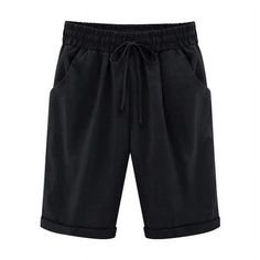 Release Date : Summer 2024 Season : Summer Fabric Type : blended Age : JUNIOR Pant Style : regular Closure Type : Elastic Waist Fit Type : LOOSE Waist Type : high Decoration : Lace-up Pattern Type : Solid Style : Casual Material : COTTON Gender : WOMEN Item Type : shorts  Size: 4XL.  Color: Black.  Gender: female.  Age Group: adult. Cotton Linen Pants Women, Casual Summer Pants, Summer Pants Women, Womens Summer Shorts, Cropped Pants Women, Cotton Linen Pants, Elastic Shorts, Linen Pants Women, Plus Size Pants