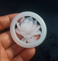 "natural white jade stone, Carved flower love Pendant 1.Material: natural jade stone, top with pass hole 2.Size of bead:approx 52mmx6mm in size. 3. this price is 1pendant. 4. fit make earring /brooch/pendant/necklace ect jewelry, 5.If you have speical requests, I'll be happy to do it for you. 6.Returns:I accept returns. 1)Send me an email within 7 days and let me know the item is being returned. 2)I will refund your money after we recieve our merchandise. 3)Precondition:the item must be complete Jade Carving Jewelry, Chinese Amulet, Earring Brooch, Mythical Animals, Carving Stone, Circle Flower