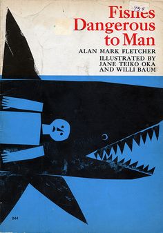 a book with an image of a shark on it's cover and the title fisies dangerous to man