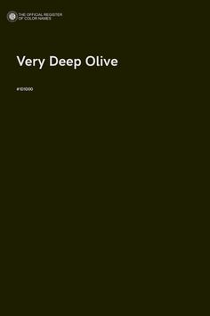 very deep olive - screenshot