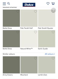 the colors in dulux's new website are gray, white and greys