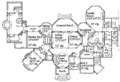 the floor plan for this luxury home