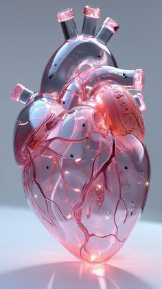 an image of a heart that is in the middle of some kind of art work