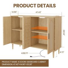 the product details are shown for this cabinet