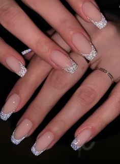 Formal Nails, Casual Nails, Classy Acrylic Nails, Sparkle Nails, Glitter Nail, Xmas Nails, Prom Nails, Classy Nails, Pretty Acrylic Nails