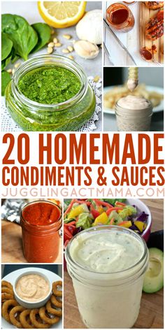 20 homemade condiments and sauces that are easy to make