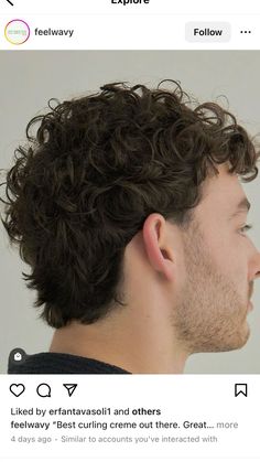 2b Haircut Men, Mid Curly Hair Men, 2c Men Hair, Mid Length Curly Hair Men, Men’s Shoulder Length Curly Hair, Men’s Wolfcut Curly, Mid Haircut, 3a Mens Haircut, Mid Haircuts