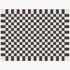 a black and white checkerboard pattern is shown