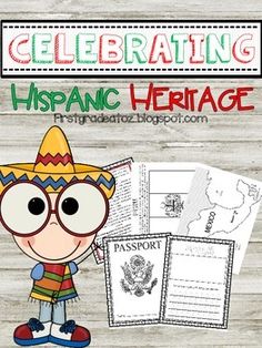 Hispanic Heritage Month Lessons, Landforms Activities, Spanish Classroom Activities, Passport Template, Student Picture