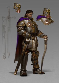 Legendary Hero Isteval Concept Art World, Forgotten Realms, Male Character, Armor Concept