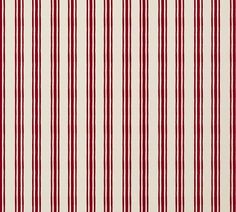 red and white striped fabric with vertical stripes