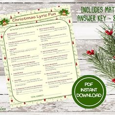 christmas themed printables for the holidays and other holiday activities are included in this freebie