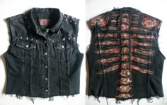 Battle Vest Ideas, Patch Jacket Ideas, Punk Vest, Vest Outfits Men, Battle Jackets, Battle Vest, Punk Fashion Diy, Diy Pants, Patch Jacket