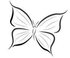 a black and white drawing of a butterfly