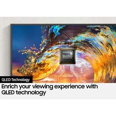 an advertisement with the words, enrich your viewing experience with qldd technology