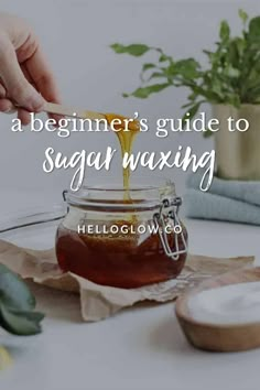 Learn how to sugar wax at home Diy Sugar Wax Recipe, Diy Wax Hair Removal, Wax Homemade, Homemade Creams, Homemade Hair Removal, Homemade Sugar Wax, Sugar Wax Recipe, Sugar Wax Diy, Waxing Tips