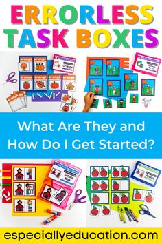 an image of the errorless task boxes and how do i get started? book