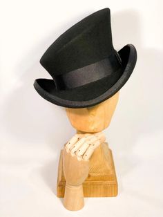 Asymmetric Top Hat, Top Hat, Topper Hat, Edwardian Top Hat, Victorian Top Hat, Felt Hat, Steam Punk Top Hat, Race Top Hat, Derby Top Hat - Etsy Moda Steampunk, Hat Blocks, Asymmetric Top, Crown Heights, Quality Hats, Asymmetrical Tops, Top Hat, Tattoo Studio, Hat Sizes