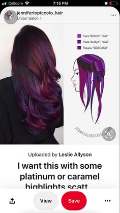 Haircuts To Make Hair Look Longer, Blackberry Hair Color Dark, Hair Colour For Brown Skin, Blue Purple Pink Hair, Blackberry Hair, Blackberry Hair Colour, Red Violet Hair Color, Fun Wigs, Purple Pink Hair