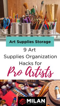 the best art supplies to have in your tool kit are on display with text overlay that reads, the best arts supplies to have in your tool kit